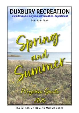 Spring and Summer Flyer
