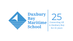 duxbury bay maritime school blue logo