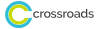 xcrossroads logo with blue and green C