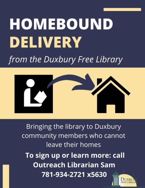 homebound delivery flyer with information about the program 