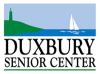Duxbury Senior Center Logo with design of water