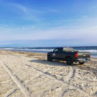truck on beach