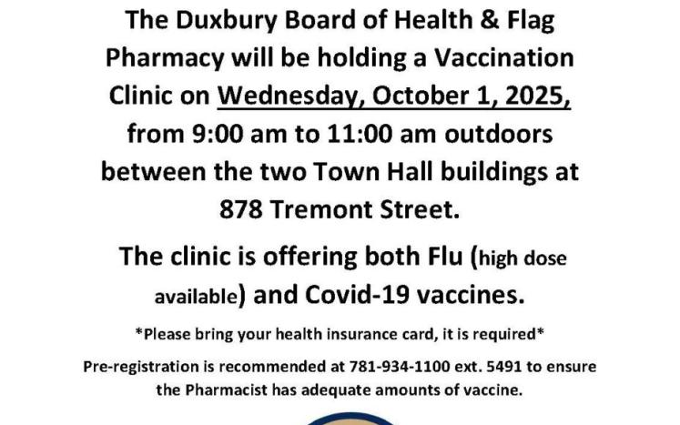 Vaccination Clinic October 1st